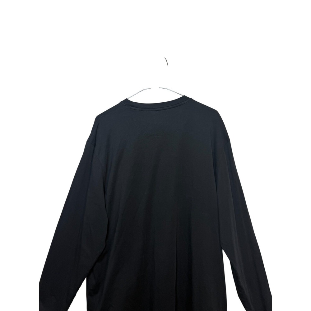 Left Coast Tee Long Sleeve Shirt Mens XL Black 100% Pima Cotton Luxury Basic - Picture 5 of 7